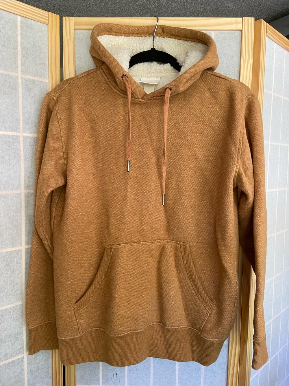H&M Tan/Brown Oversized Hoodie (S)